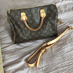 SOLD MONOGRAM SPEEDY BANDOULIERE 30